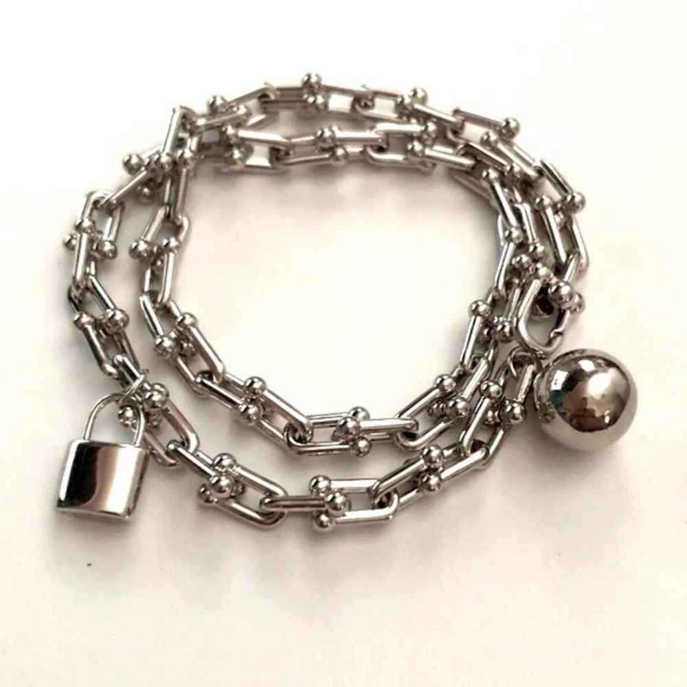 Hardware Link Small Wrap Bracelet